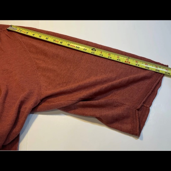 Wrap London Knit Linen Hoodie Chili - Picture 5 of 9